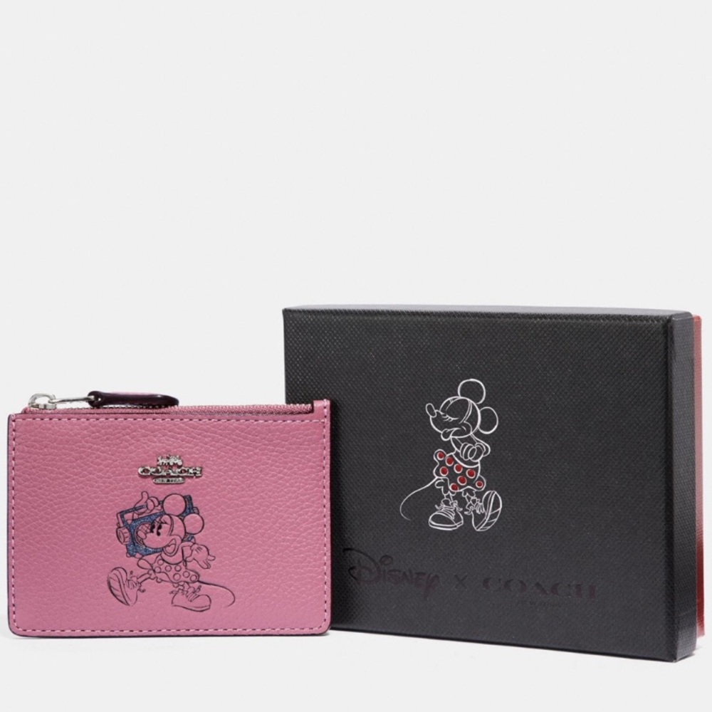 💖Coach Minnie Mouse Mini Skinny Id Case💖